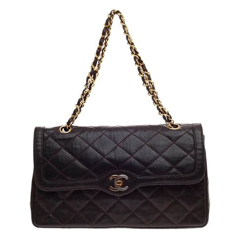 chanel two tone flap|chanel double flap price.